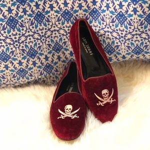 Jon Josef: 7.5 Gatsby Skull Burgundy Loafers